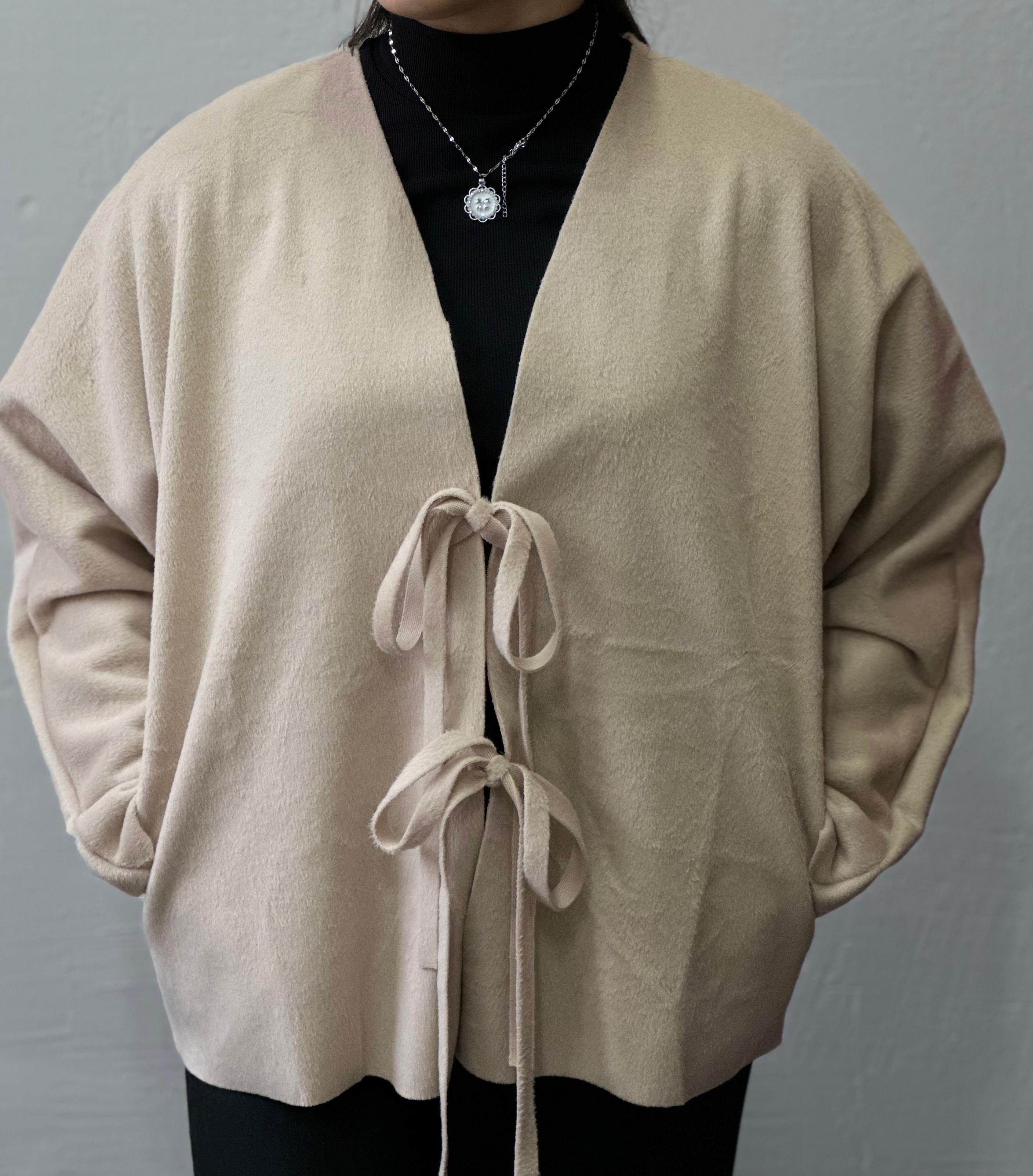 Bağcıklı kaşe kimono